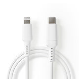 Nedis CCGW39650WT20 Lightning kabel 2 m Hvid