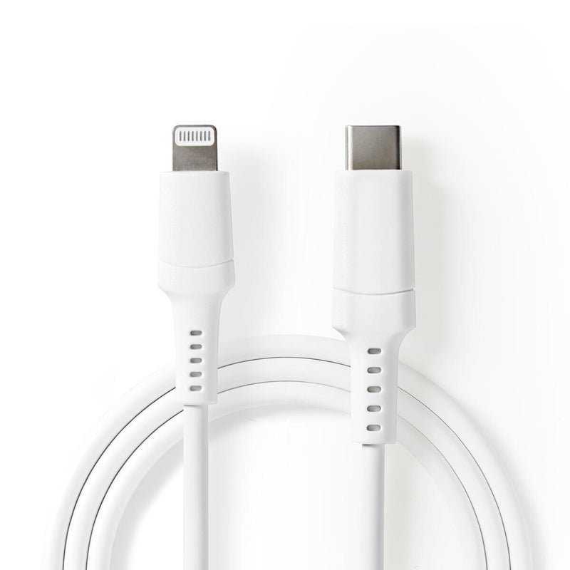 Nedis CCGW39650WT20 Lightning kabel 2 m Hvid