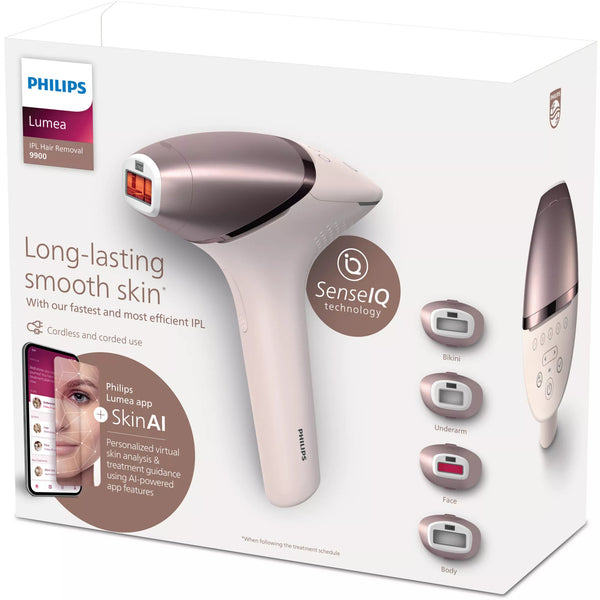 Philips Lumea IPL 9900 Series BRI977/00 IPL-hårfjerningsenhed med SenseIQ