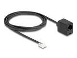 DeLOCK 88093 telefonkabel 2 m Sort