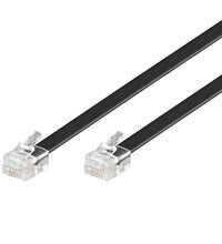Goobay 3m RJ-12 Cable Sort