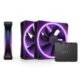 NZXT F120 RGB DUO Triple Pack Computerkabinet Ventilator 12 cm Sort 3 stk