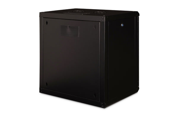 Digitus DN-19 12-U-SW stativ 12U Vægmonteret stativ Sort