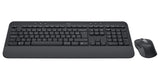 Logitech Signature MK650 Combo for Business tastatur Mus inkluderet Kontor Bluetooth AZERTY Fransk Grafit