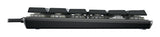CHERRY KC 500 MX LP TKL tastatur Hjemme/kontor USB QWERTZ Tysk Sort, Grå