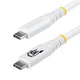 StarTech.com CC2M20GUSB4TPW USB-kabel USB4 Gen 2x2 2 m USB C 20 Gbit/sek. 240 W Hvid