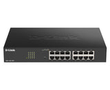 D-Link DGS-1100-16V2 Administreret L2 Gigabit Ethernet (10/100/1000) Sort