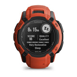 Garmin Instinct 2X Solar 2,79 cm (1.1") MIP 50 mm Digital 176 x 176 pixel Berøringsskærm Rød GPS (satellit)