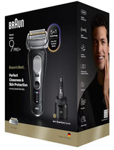 Braun Series 9 Pro+ 9660CC Folie shaver Trimmer Sort, Sølv