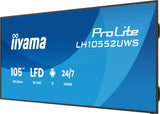 iiyama LH10552UWS-B1AG skilte display Kiosk design 2,66 m (104.6") LCD Wi-Fi 500 cd/m² UltraWide 5K HD Sort Indbygget processer Android 24/7