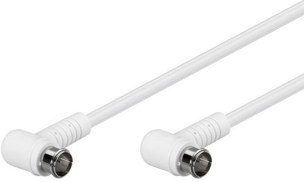Goobay 67341 koaxial kabel 1,5 m F plug Hvid