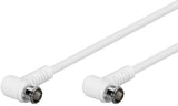 Goobay 67343 koaxial kabel 3,5 m F plug Hvid