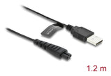 DeLOCK 90985 el-ledning Sort 1,2 m USB A 2-polet