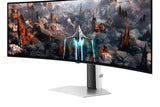 Samsung G93SC computerskærm 124,5 cm (49") 5120 x 1440 pixel Dual QHD OLED Sølv