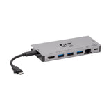 Tripp Lite U442-DOCK5D-GY dockingstation Ledningsført USB 3.2 Gen 1 (3.1 Gen 1) Type-C Grå