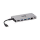 Tripp Lite U442-DOCK5D-GY dockingstation Ledningsført USB 3.2 Gen 1 (3.1 Gen 1) Type-C Grå