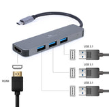 Gembird A-CM-COMBO2-01 dockingstation USB 3.2 Gen 1 (3.1 Gen 1) Type-C Grå
