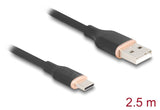 DeLOCK 81227 USB-kabel USB 2.0 2,5 m USB A USB C 0,48 Gbit/sek. Sort