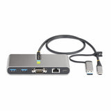 StarTech.com 5G2A1SGBB-USB-C-HUB dockingstation Ledningsført USB 3.2 Gen 1 (3.1 Gen 1) Type-C Grå