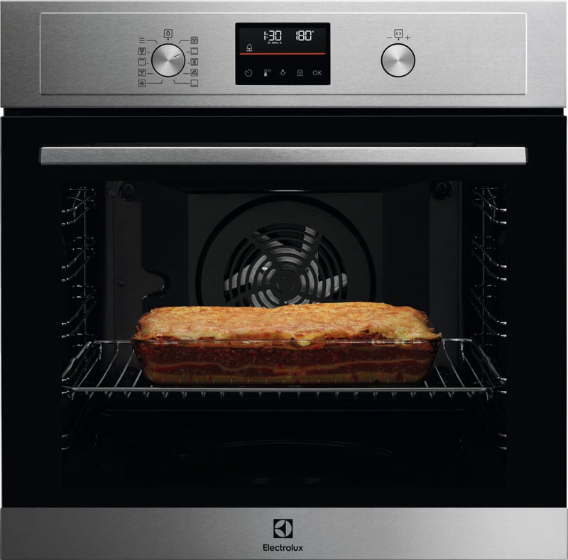 Electrolux EOF4P56X 72 L Sort, Rustfrit stål