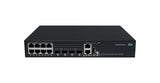 HPE CW 2150 8p 10M/100M/1G PoE+ 2p SFP 1G 2p SFP+ 1G/10G 125W Administreret Gigabit Ethernet (10/100/1000) Strøm over Ethernet (PoE) Sort
