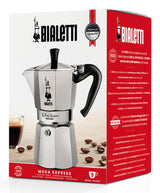 Bialetti Moka Express Moka gryde 0,55 L Sort, Sølv