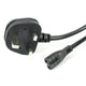 StarTech.com PXTNB2SUK1M el-ledning Sort 1 m BS 1363 C7 forbinder