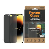 PanzerGlass ® Privacy Skærmbeskyttelse iPhone 14 Pro | Classic Fit