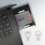 Axagon RSS-CD09 2.5 SSD/HDD caddy into DVD slot 9.5 mm LED ALU interface-kort/adapter Intern SATA