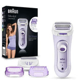 Braun Silk-épil 81653272 ladyshaver 4 hoved(er) Trimmer Lilla, Hvid