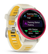 Garmin Forerunner 570 3,05 cm (1.2") AMOLED 42 mm Digital 390 x 390 pixel Berøringsskærm Lyserød, Hvid Wi-Fi GPS (satellit)