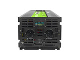 Green Cell Przetwornica napicia PowerInverter LCD 48 V 5000W/10000W Przetwornica samochodowa z wywietlaczem - czysty sinus 10 kVA Sort