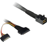 Inter-Tech SFF-8643 - SFF-8639 0,75 m 24 Gbit/sek. Sort