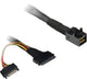 Inter-Tech SFF-8643 - SFF-8639 0,75 m 24 Gbit/sek. Sort