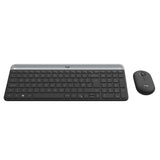 Logitech 920-009194 tastatur Mus inkluderet Universel RF trådløst AZERTY Belgisk Grafit