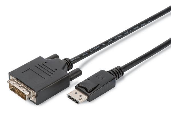Digitus AK-990900-020-S videokabel adapter 2 m DisplayPort DVI-D Sort