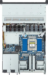 GIGABYTE R163-Z35-AAH1 rev 3.x AMD SoC Socket SP5 Stativ (1U) Sort, Stål