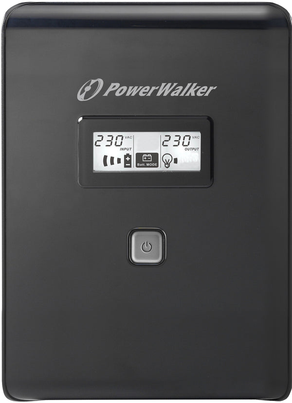 PowerWalker VI 1500 LCD UPS-enhed 1,5 kVA 900 W 2 AC stikkontakt(er)
