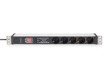 Digitus DN-95433 strømforsyningsenhed (PDU) 5 AC stikkontakt(er) 1U