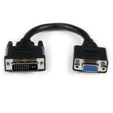 StarTech.com DVIVGAMF8IN videokabel adapter 0,203 m DVI-I VGA Sort