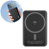 DUDAO wireless powerbank MagSafe 5000mAh black K14S Trådløs opladning Sort