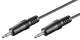 Goobay 50460 lydkabel 1,5 m 3.5mm Sort