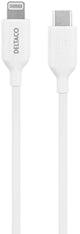 Deltaco IPLH-451 Lightning kabel 1 m Hvid