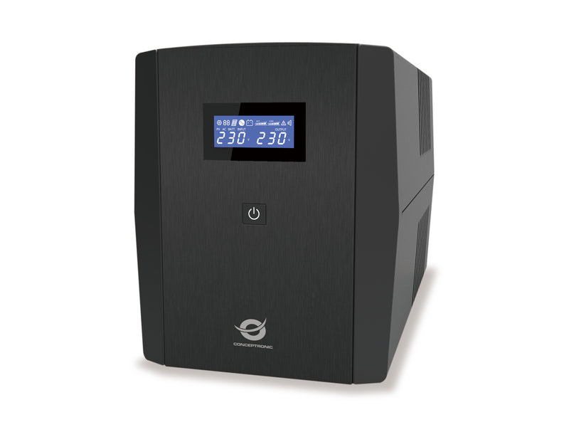 Conceptronic ZEUS03G UPS-enhed Interaktivt indgangsstik 1,2 kVA 720 W 4 AC stikkontakt(er)
