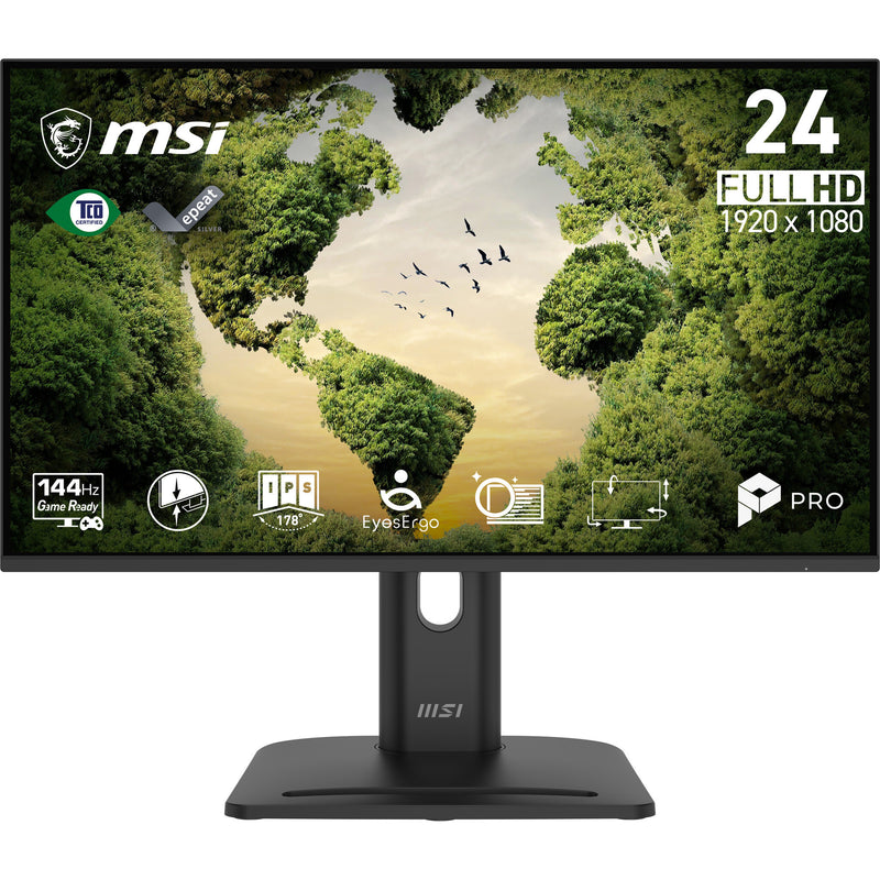 MSI Pro MP245PGN E14 computerskærm 60,5 cm (23.8") 1920 x 1080 pixel Fuld HD LCD Sort