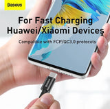 Baseus CATYS-C01 USB-kabel 2 m USB C 0,48 Gbit/sek. 100 W Sort