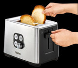 Tefal Equinox TT420D 7 2 skive(r) Sort, Rustfrit stål
