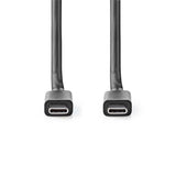 Nedis CCGB64020BK10 USB-kabel USB 3.2 Gen 2 (3.1 Gen 2) 1 m USB C 20 Gbit/sek. 100 W Sort