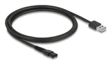 DeLOCK 90986 el-ledning Sort 1,2 m USB A 2-polet