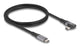 DeLOCK 81131 USB-kabel 1 m USB C 40 Gbit/sek. 240 W Sort
